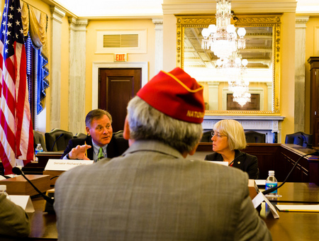 Senator Richard Burr (R-NC) and Senator Patty Murray (D-WA) at Veterans Roundtable.