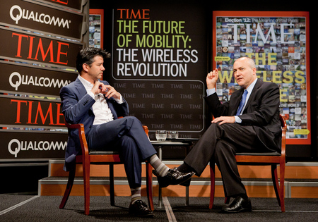 Travis Kalanick, co-founder and CEO of Uber speaks with TIME's Michael Duffy