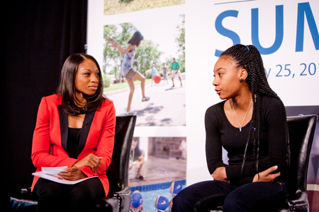 Allyson Felix interviews Mo'ne Davis at the 2016 Project Play Summit | The Aspen Institute